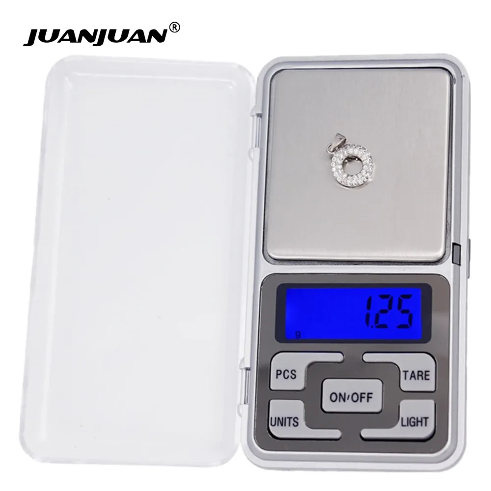 Mini balanza Digital electrónica LCD con caja de venta al por menor, balanza de peso portátil para joyería, 0,01 de descuento, 500g, 21% g