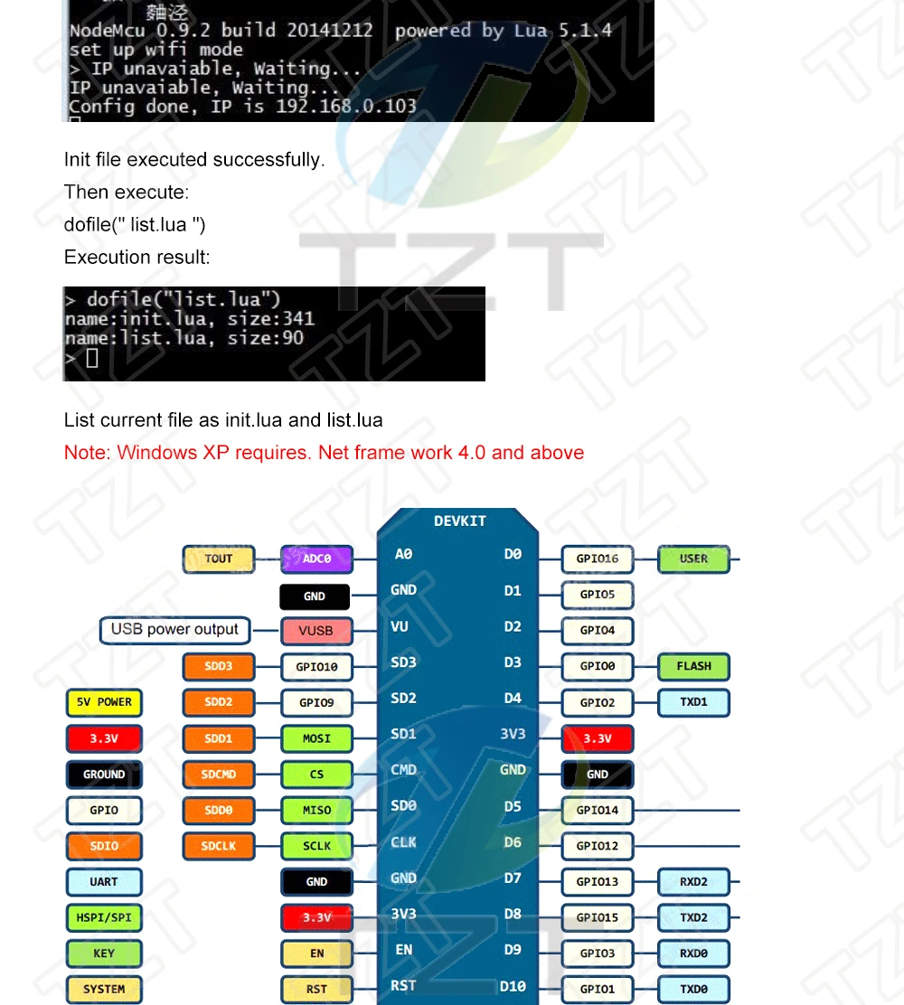 Tzt drahtloses Modul nodemcu v3 ch340 lua wifi Internet der Dinge Entwicklungs platine esp8266 mit Leiterplatte antenne und USB-Anschluss – Detail 21