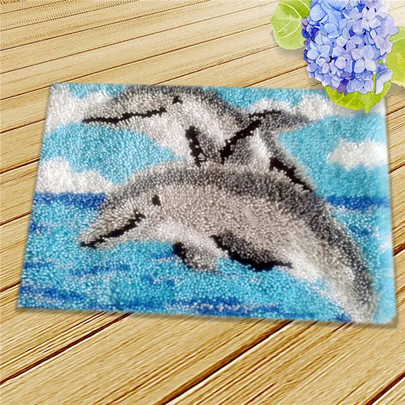 Kit de ganchillo para alfombra flores decorativas – bordado artesanal - imagen 2