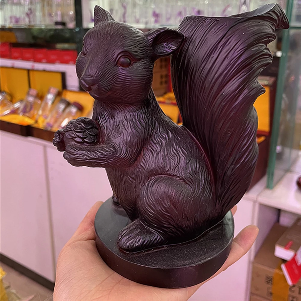 Foraging Squirrel Resin Statue Crystal Ball Display Stand Resin Home Decor Sphere Base Collection Carft Suitable for 6-10cm Ball