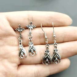 Indie Gothic Little Bat Earrings Jewellery Punk E Girl Aretes Aros Aesthetic Grunge Goth Goblincore Accessories