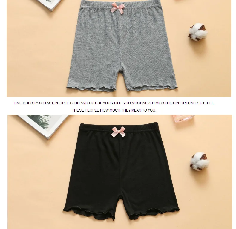 2 teile/los Mädchen Sicherheits shorts 2024 Sommer Kleinkind Kinder solide modale Shorts Hosen Teenager Höschen Kinder Sicherheit kurze Unterhosen – Detail 19