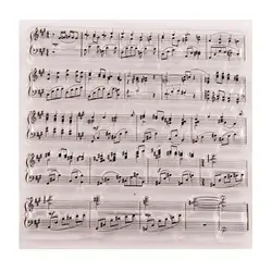 Music Notes Symbol Scrapbooking Seal Patterns Transparent Clear Silicone Stamp For Seal DIY Photo Album Decorative