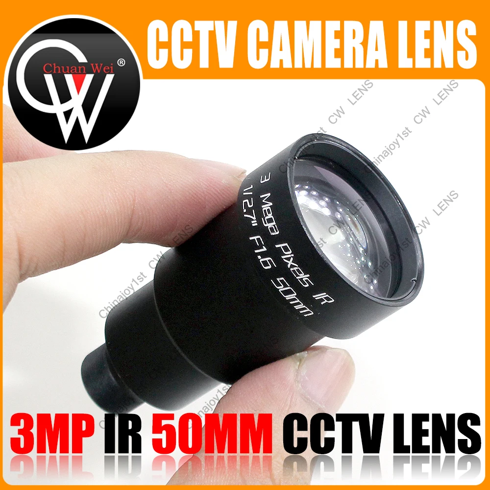 

AHD 3MP 50mm Lens 1/2.7'' 6.7 Degree M12 CCTV MTV Board IR Lens for HD IP Security CCTV Video Cameras