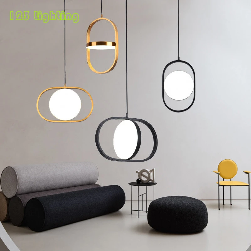 Nordic Rotatable Led Pendant Lights Coffee Shop Bar Restaurant Pendant lamp Bedroom Hall Suspension Hanging Lamp Free Shipping