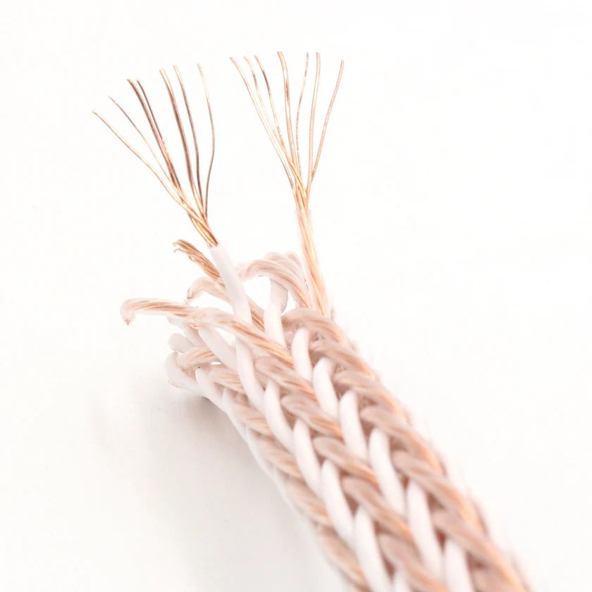 كابل مكبر صوت OCC عالي النقاء 12tc ، 24 قلب ، لمكبر الصوت ، مشغل CD DVD