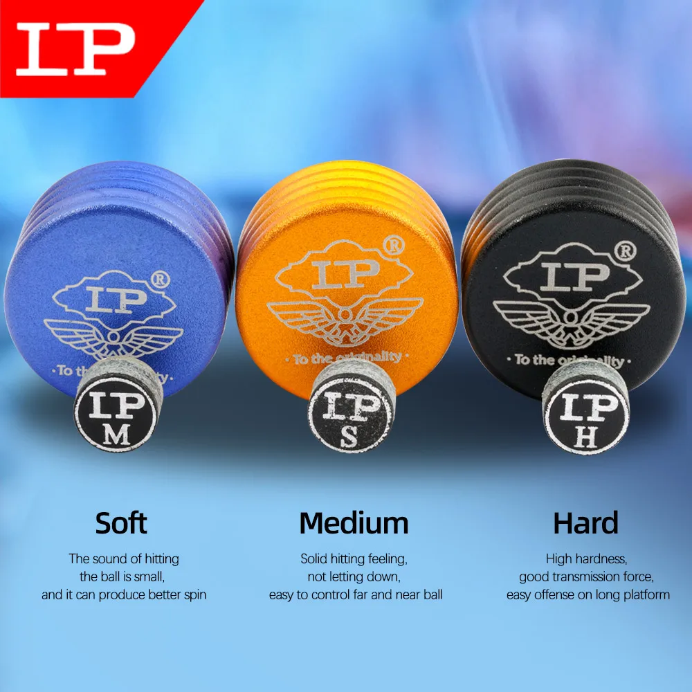 Original LP Billiards Pool Cue Tip, Technology Gasket, Pool Cue Stick Tip, Professional Durable Billiard Accessories, S, M, H,