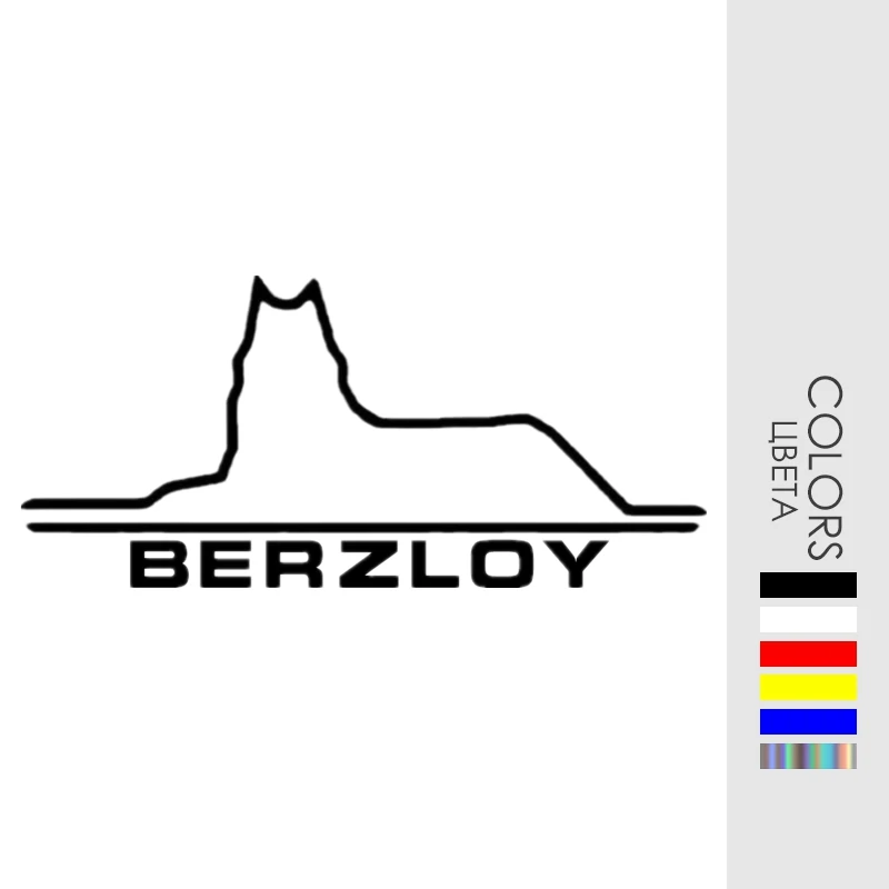 CK20926# Vinyl Decal Chechnya Wolf BERZLOY Car Sticker Waterproof Auto Decors on Bumper Rear Window Laptop