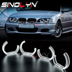 Sinolyn Angel Eyes LED For BMW E46 LCI Facelift 2D Coupe Convertible 325ci 330ci Xenon Headlight DRL Turn Signal Halo For Cars