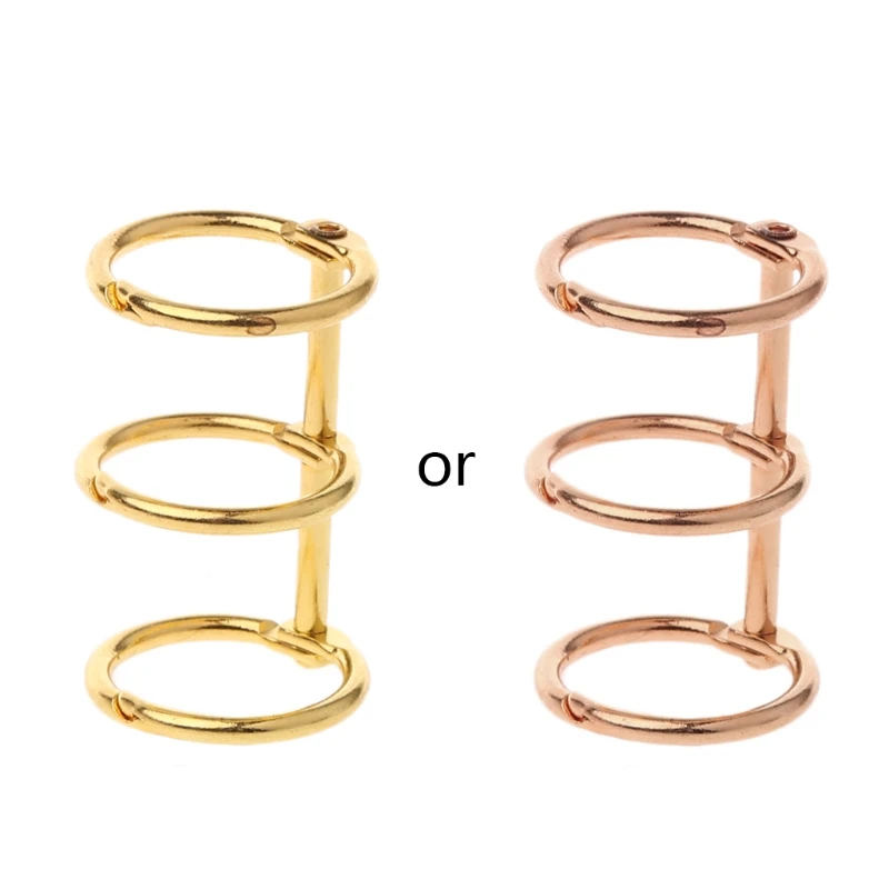 Металлический зажим 3 2021, для блокнота, с вкладными листами, отверстия для колец