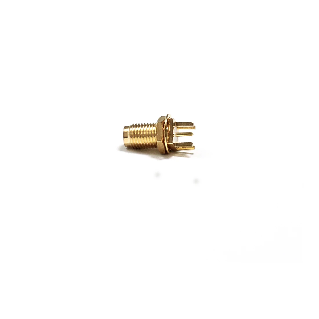 1pc RP-SMA Female Jack Nut RF Coax Connector  end launch PCB  Straight  Goldplated  NEW wholesale