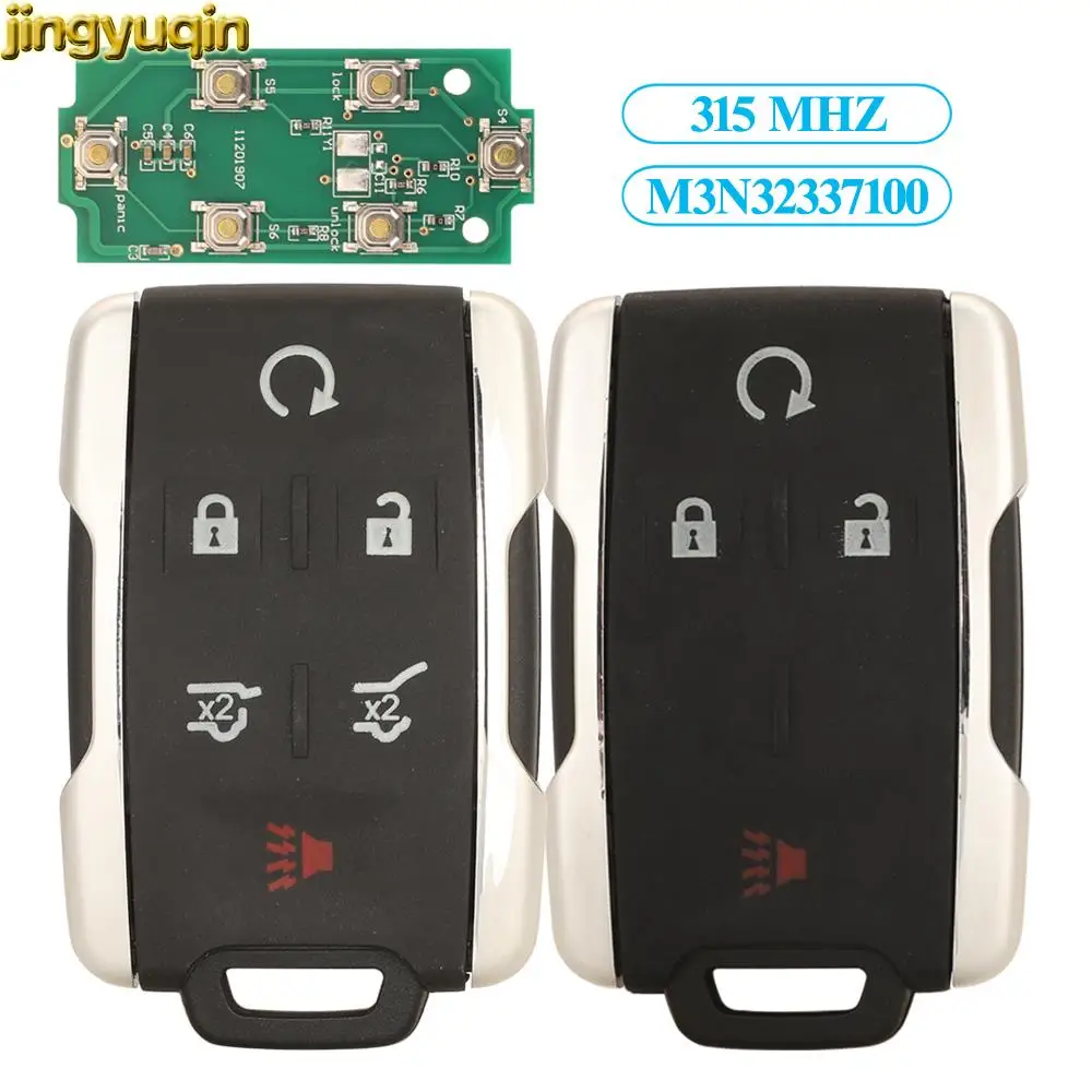 

Jingyuqin 8pcs Remote Key Fob 315MHZ For Chevrolet Colorado Silverado Suburban Tahoe GMC Canyon Sierra Yukon 2014 2015 2016-2019