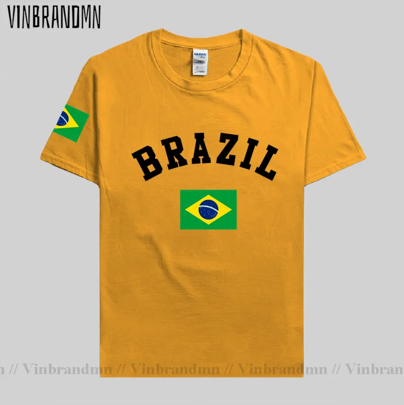 Brazil Flag Design T shirt Men Fashion Brasil T-shirts Vintage Streetwear 2023 Classic Tops Jerseys Clothing Brazilian Brasil BR