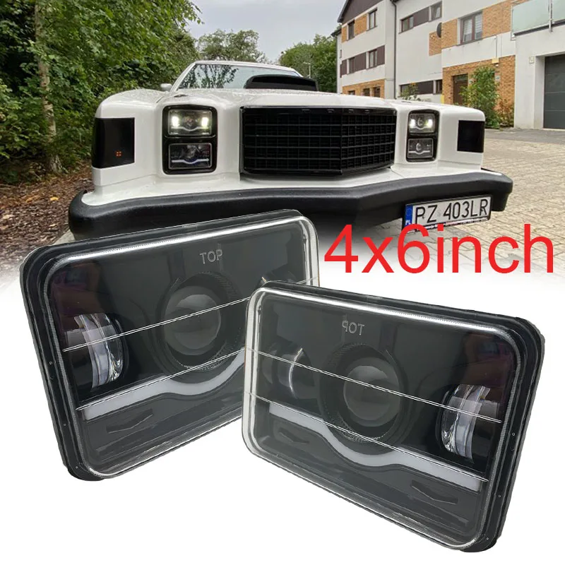 

High Quality 5 inch Car LED Headlights DOT Waterproof with High Low Beam 4X6 LCDS