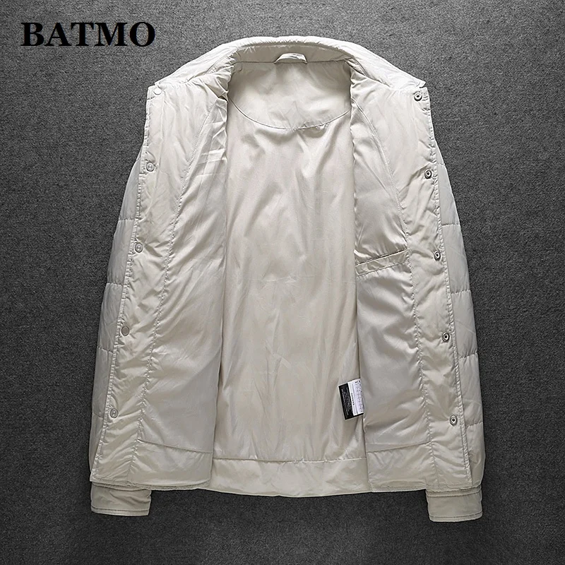 BATMO 2023 new arrival winter 80% white duck down jackets men,winter blazer men,88030