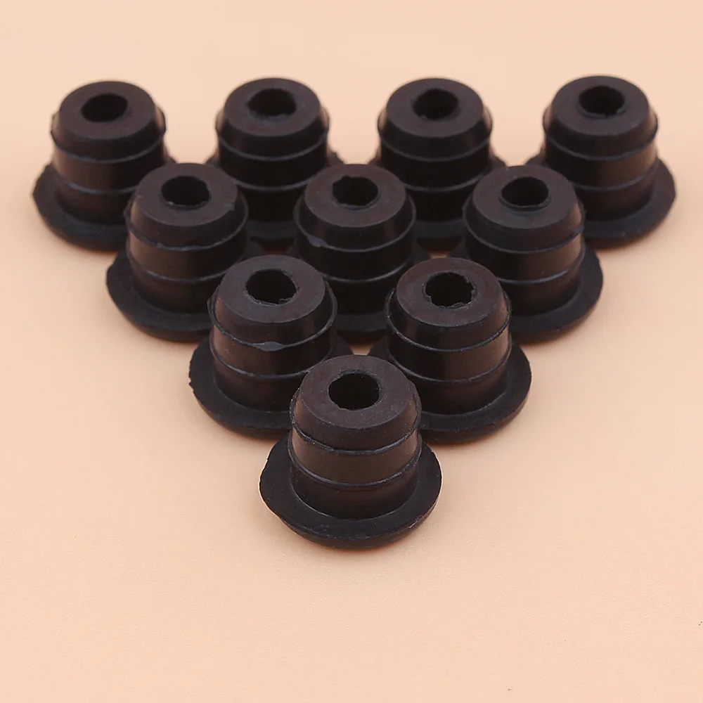 10pcs/lot Protecting Bush Rubber Protector Kit For Chinese Chainsaw 2500 25cc Zenoah Komatsu G2500 Small Saws Spares