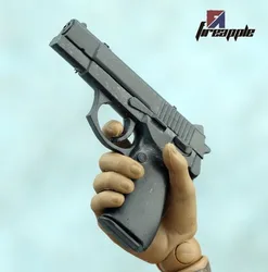 Modelo de pistola negra tipo 92 a escala 1/6, accesorio de soldado, Arma de plástico, modelo Simple para figura de acción de 12