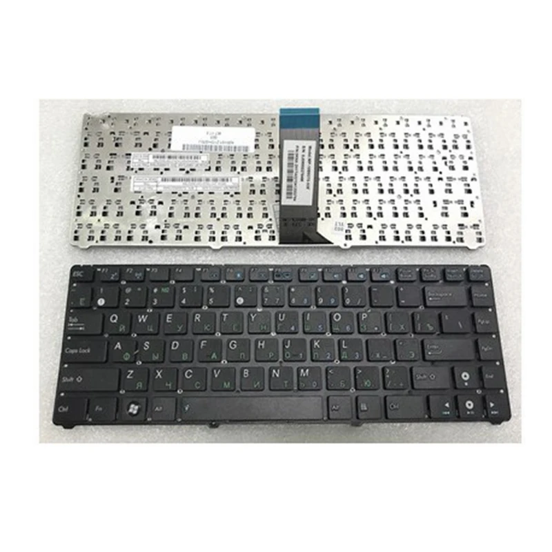 Rosyjska klawiatura do laptopów US/RU/AR/PO/SP dla ASUS EEE PC EPC 1201 1215 U20 U20A UL20 1201HA 1201T 1201N 1201K czarna bez ramki