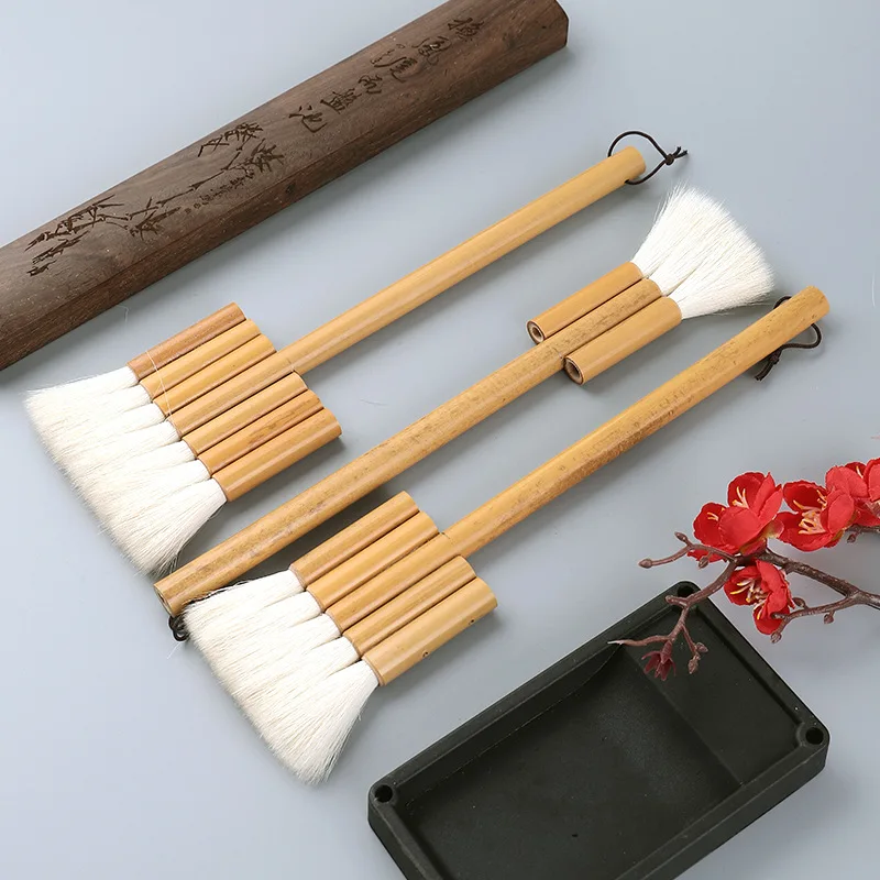 Professional art Single Bamboo Rod Row pen Brush width Wool-Hair paint Brush Comprising Pave Rod Bottom Color Background Brushes