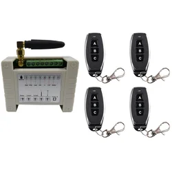 220V 10A 2CH Motor Remote Control Switch Motor Forwards Reverse Up Down Stop Door Window Curtain Wireless TX RX Limited Switch