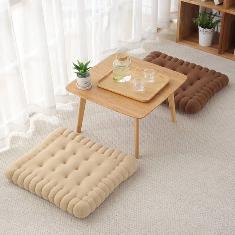 Creative Soft Biscuit Shape Cushion Classical Pillow Chair Car Seat Pad Decorative Cookie Tatami Back Cushion Sofa Stool Mat