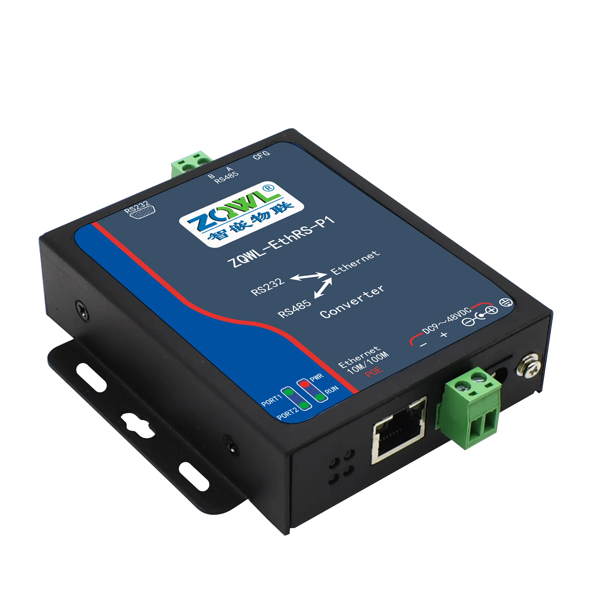 POE Serial Port Server/RS232 RS485 Serial Port to Ethernet Network to Serial Port/Modbus TCP
