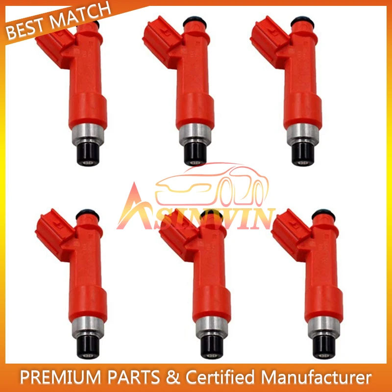 

6pcs Video in 8x With plugs E85 High performance 850cc 1001-87F90 For New Toyota supra 1jzget 2JZGTE engine motor fuel injector