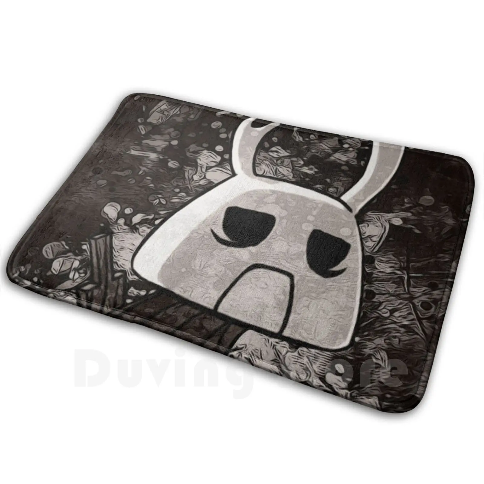 Hollow Grunge 1 Mat Rug Carpet Anti-Slip Floor Mats Bedroom Hollow Knight Bleach Gentleman Hole Demon Indie Gamer Videogames