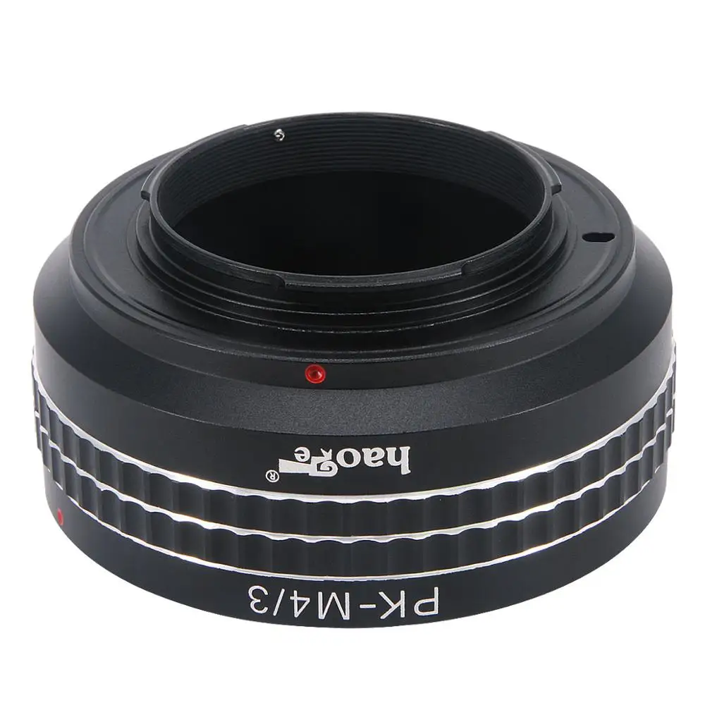 Haoge Manual Lens Mount Adapter for Pentax K PK Mount Lens to Olympus and Panasonic Micro Four Thirds MFT M4/3 M43 Mount Camera