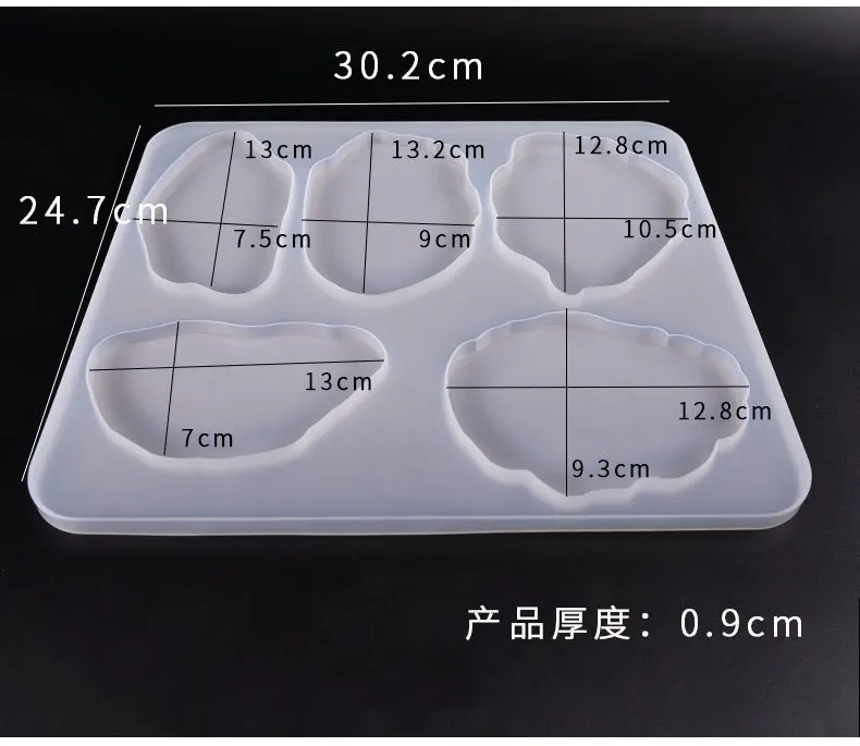Tasse irrégulière en résine UV, moule d\'élection, dessous de verre en résine, artisanat en silicone bricolage, fournitures d\'art, accessoires de
