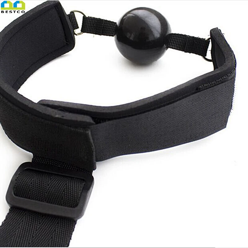 BESTCO Flirting Handcuffs Neck Erotic Adult Sex Toys Mouth Ball Gag BDSM Bondage Restraints For Couples Women Slave Games B-ASM5