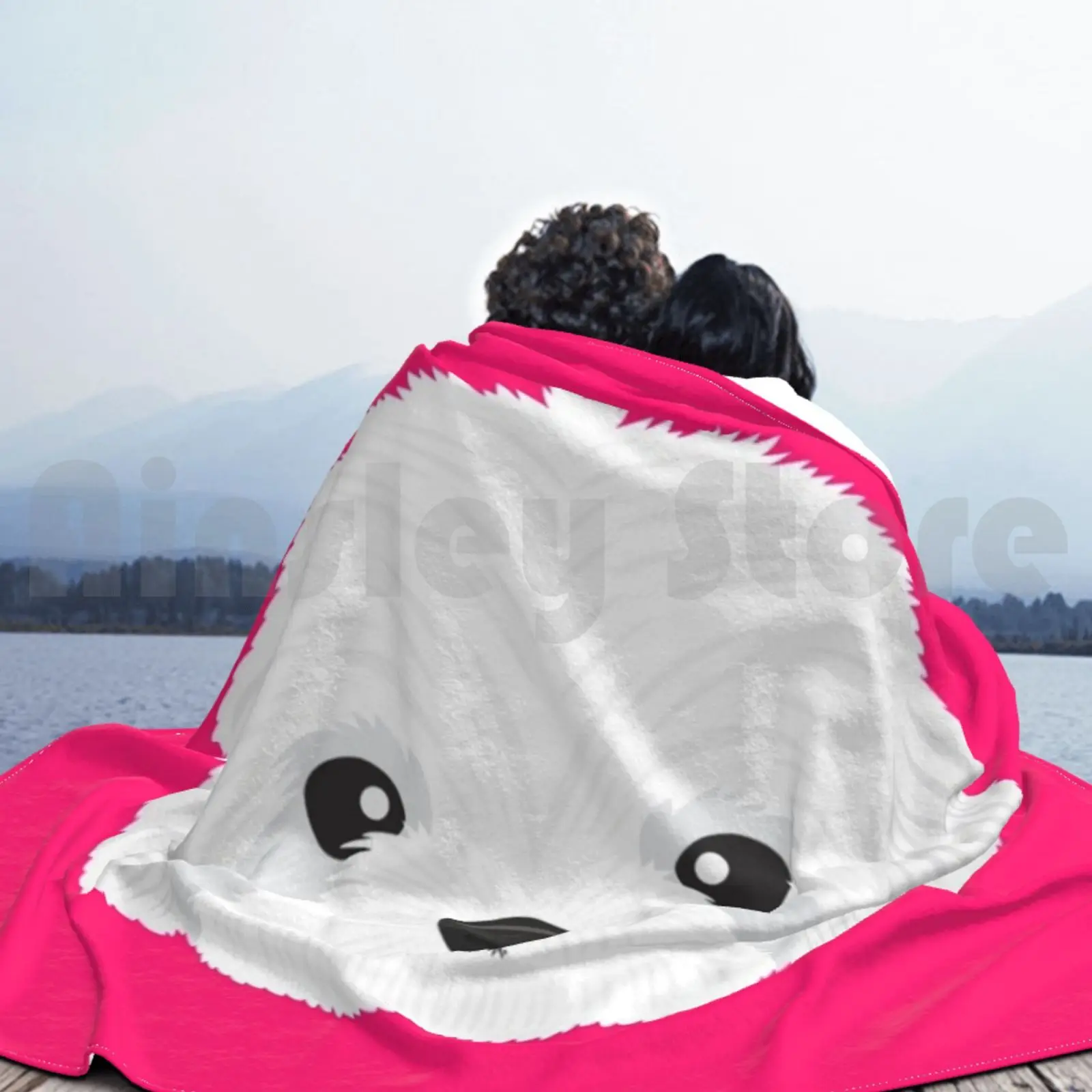 Cobertor maltês super macio, quente, leve, fino, maltês, cachorro, cachorro branco, fofo, fofo, adorável, animal de estimação, companheiro, amor, animal