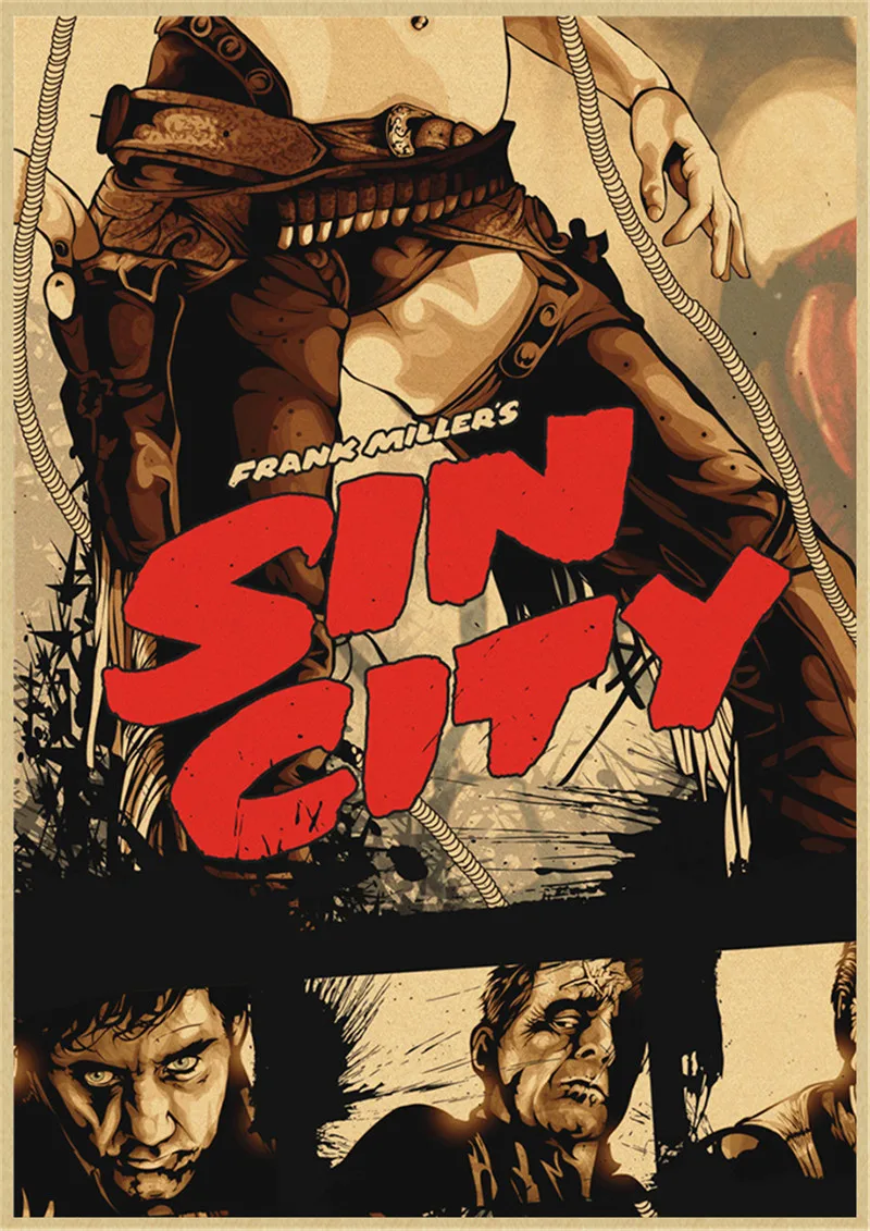 مدينة الخطيئة كرافت المشارك ريترو المشارك خمر ملصق جدار ديكور للمنزل بار مقهى غرفة شخصية الديكور