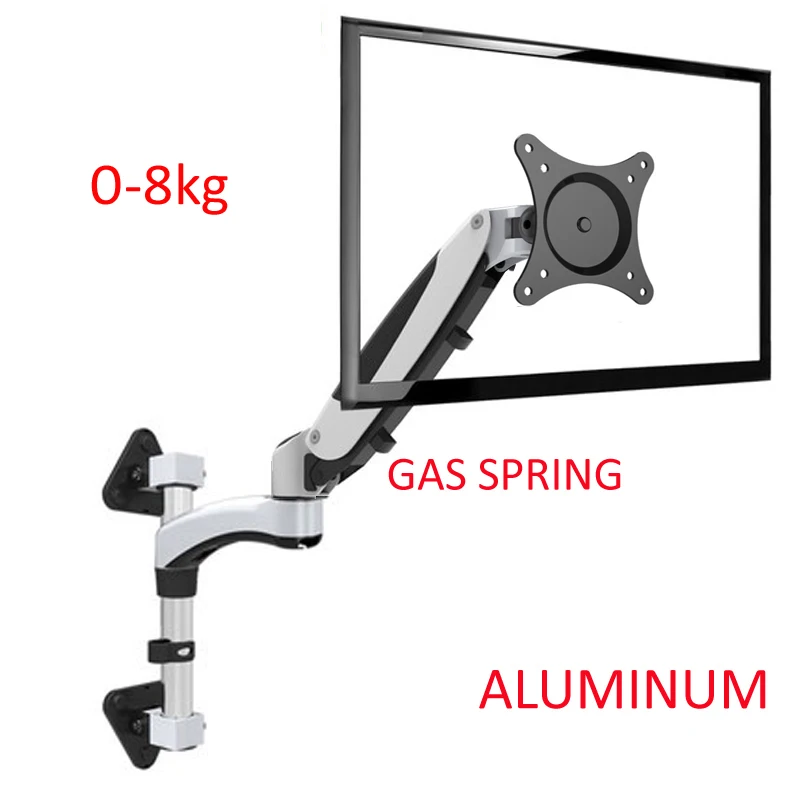 DL-FE160W Aluminum Alloy 360 Degree Full Motion 10-27 inch LCD LED TV Wall Mount Bracket Monitor Holder Rack Monitor Support