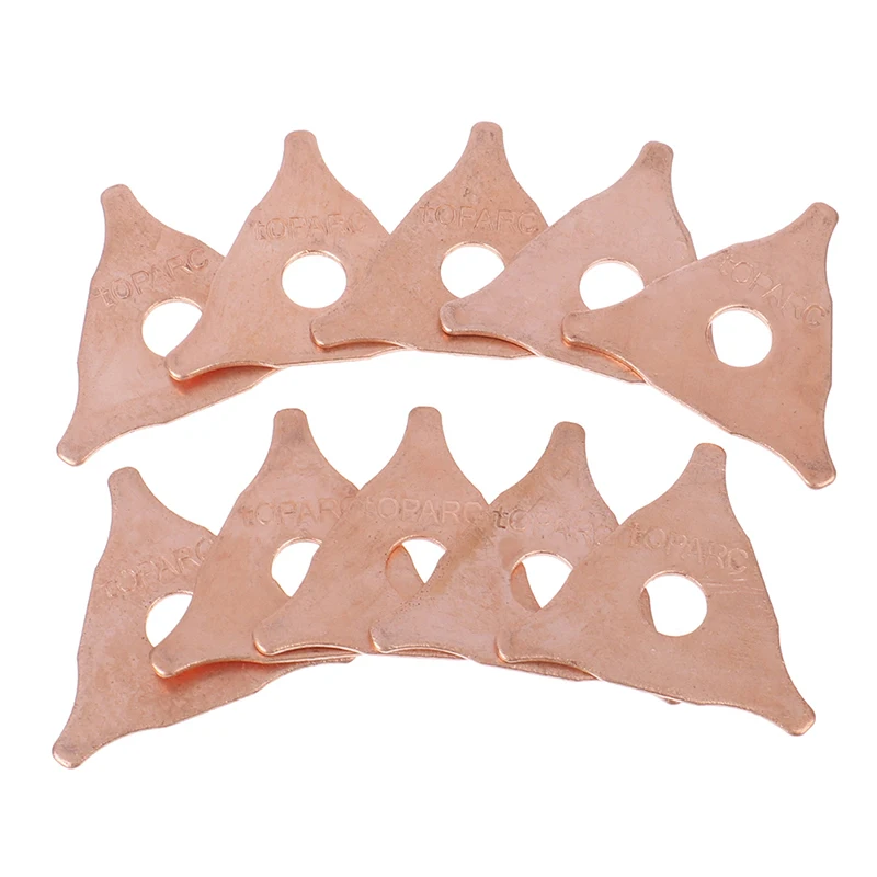 Hot 10Pcs Car Repair Dent Pulling Triangle Washer Spot Welder Star Washer Pads Honda Civic Accessories