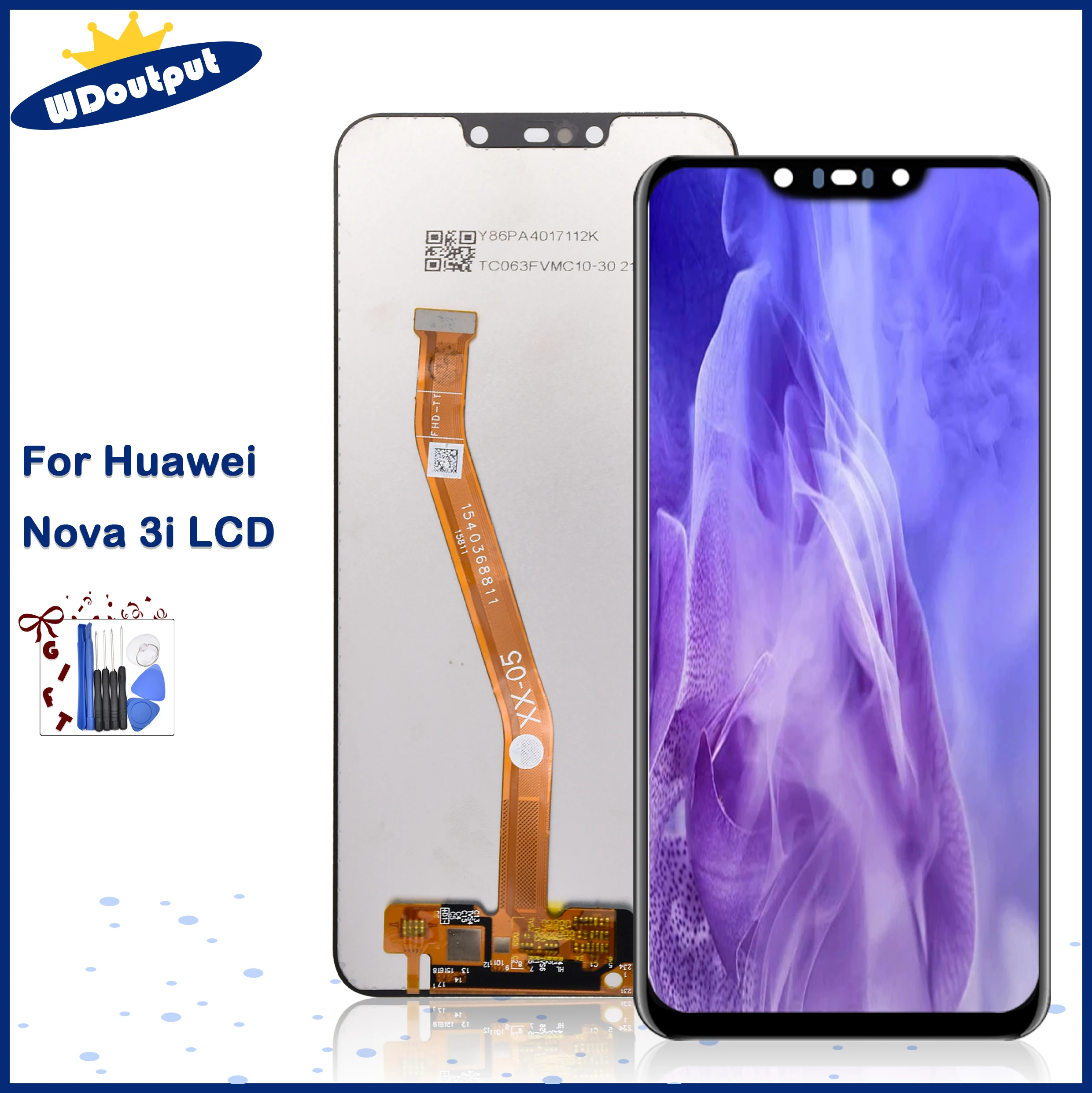 

6,3 "Оригинальный ЖК-дисплей для HUAWEI Nova 3i, сменный сенсорный экран в сборе для P Smart Plus, ЖК-дисплей для модели P Smart plus