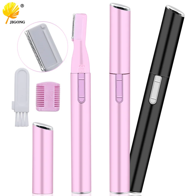 Electric Face Eyebrow Scissors Hair Trimmer Mini Portable Women Body Shaver Remover Blade Razor Epilator