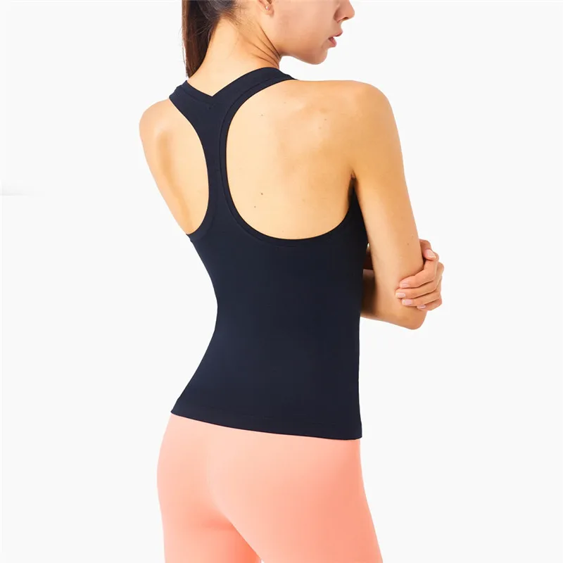 Chaleco de Yoga de belleza Sexy, Sujetador deportivo, camiseta sin mangas para mujer, ropa deportiva, blusa transpirable de alta elasticidad que