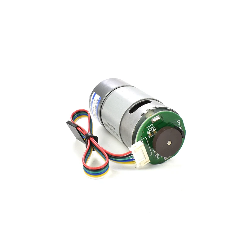 JGB37-545 Miniature DC Gear Motor Low Speed Small Motor 12V 24V Large Torque Encoder Motor Gift Bracket DC Electric Motor