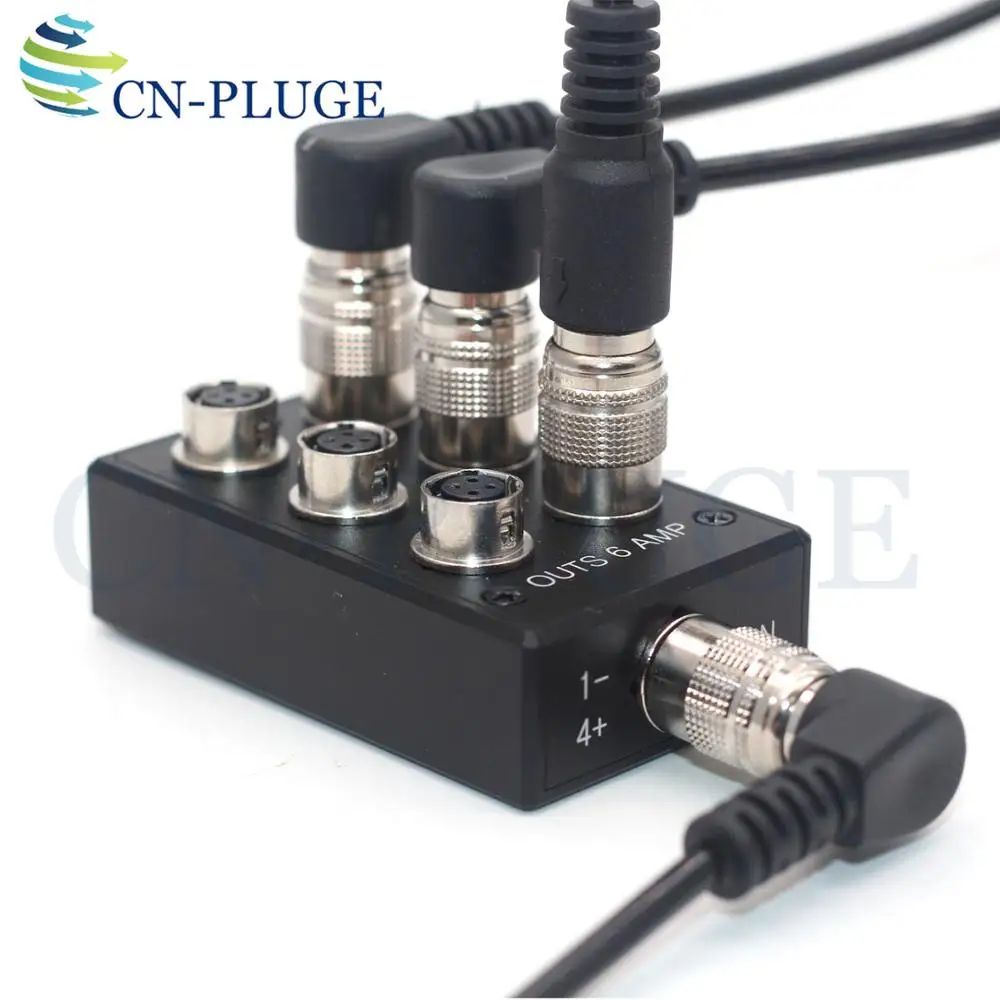 Hirose 4-pin  TO 6 Hirose 4-pin Sound Device 644 633 Cable/Recorder Zoom F4 F8 Power Distributor  4-pin way splitter