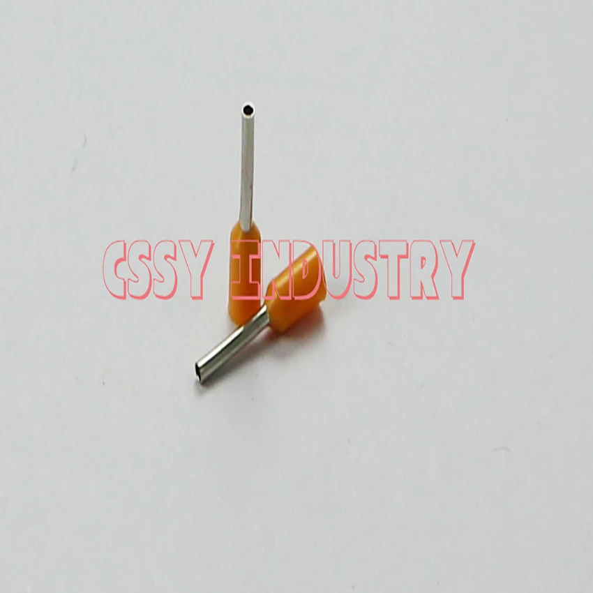 100pcs/Pack E0306 E308 E0506 E0508 E0510 E0512 E7506 E7508 E7510 Insulated Ferrules Terminal Block Cord End Wire Connector