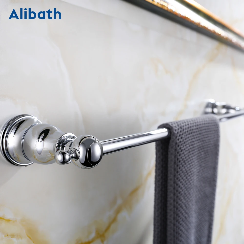Chrome Brass Bathroom Accessories Ceramic Sets European Bathroom Hardware Set Luxury Toilet Toothbrush Holder Metal.