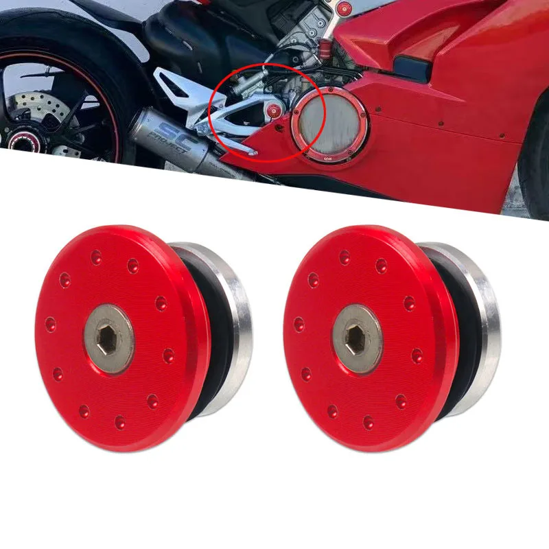 For DUCATI Panigale V4 V4S Streetfighter V4 V4S Motorcycle CNC Frame Hole Cap Decorative Cover Plug Bolts Screws