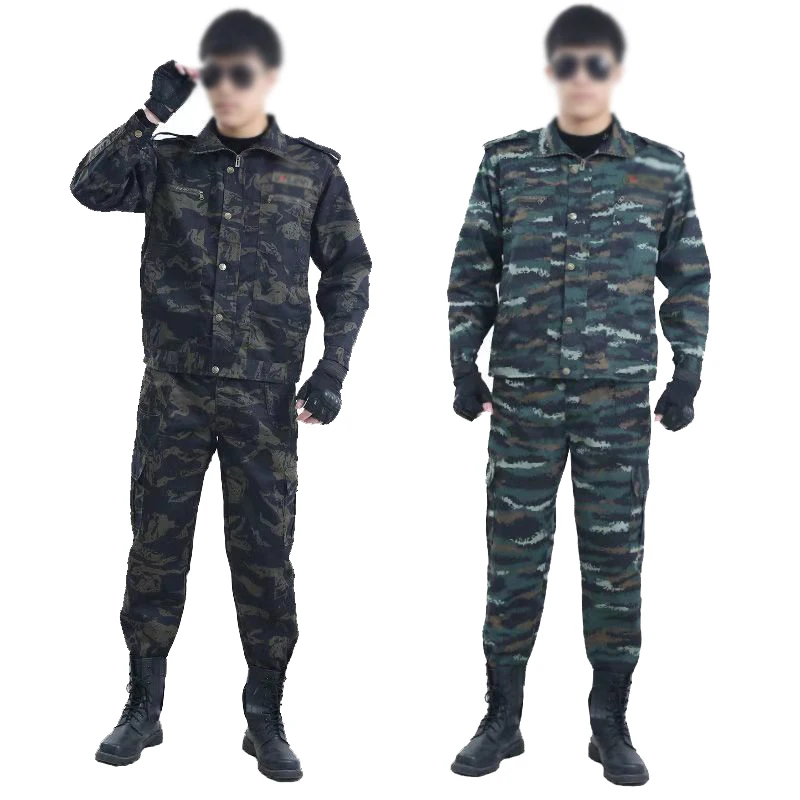 Labor Insurance Overalls Men\'s Camouflage Training Outdoor Sports Welder Pastoral Wear-resistant Jacket Pants Suit