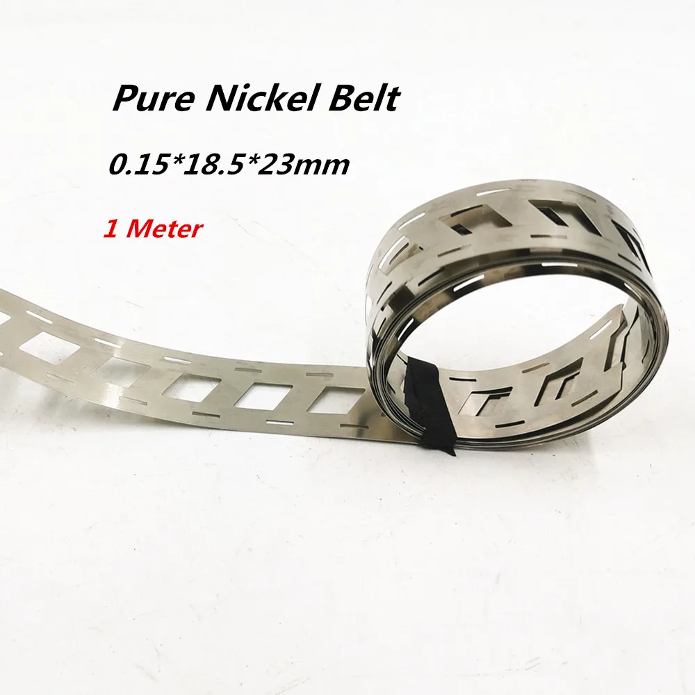 

0.15x18.5mmx23mm Pure nickel belt 2P 18650 lithium battery Spot welder nickel strip nickel Li-ion batteries used Spot welding