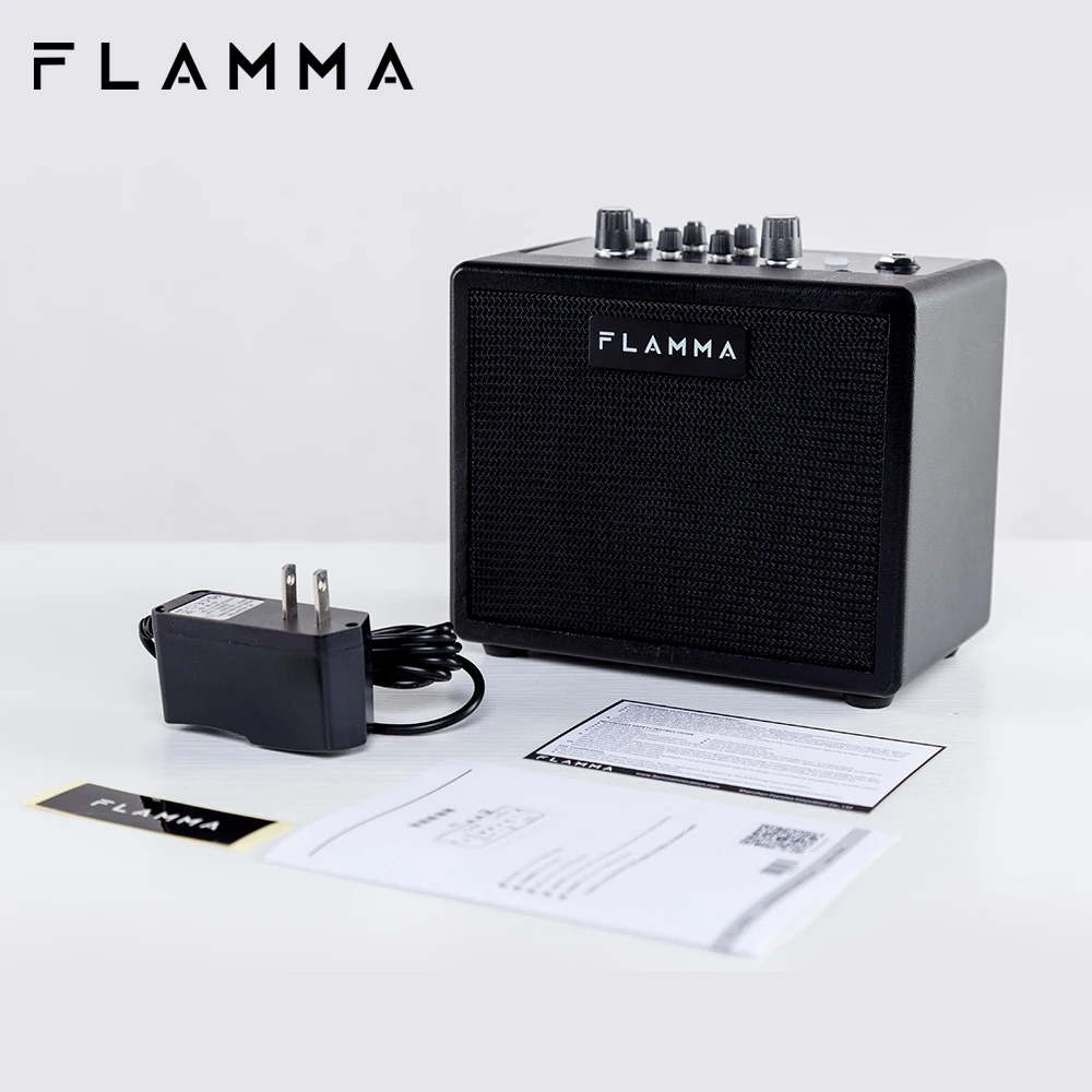 Imagem -05 - Amplificador de Guitarra Elétrica Amplificador Bluetooth Combo Alto-falante Mini Portátil com Preamp 40 Drum Machine Amp Flamma-fa05