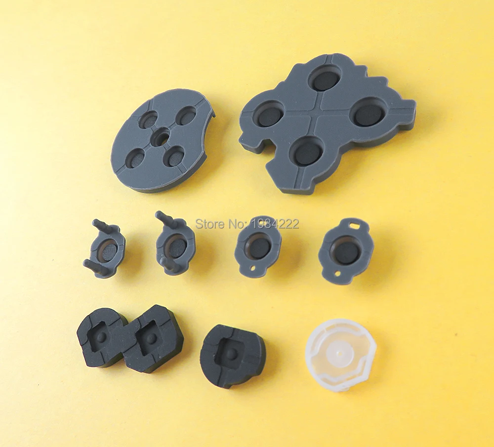 NS Pro 컨트롤러용 실리콘 단추, ABXY 크로스 단추 전도성 고무 패드 교체, 100 세트