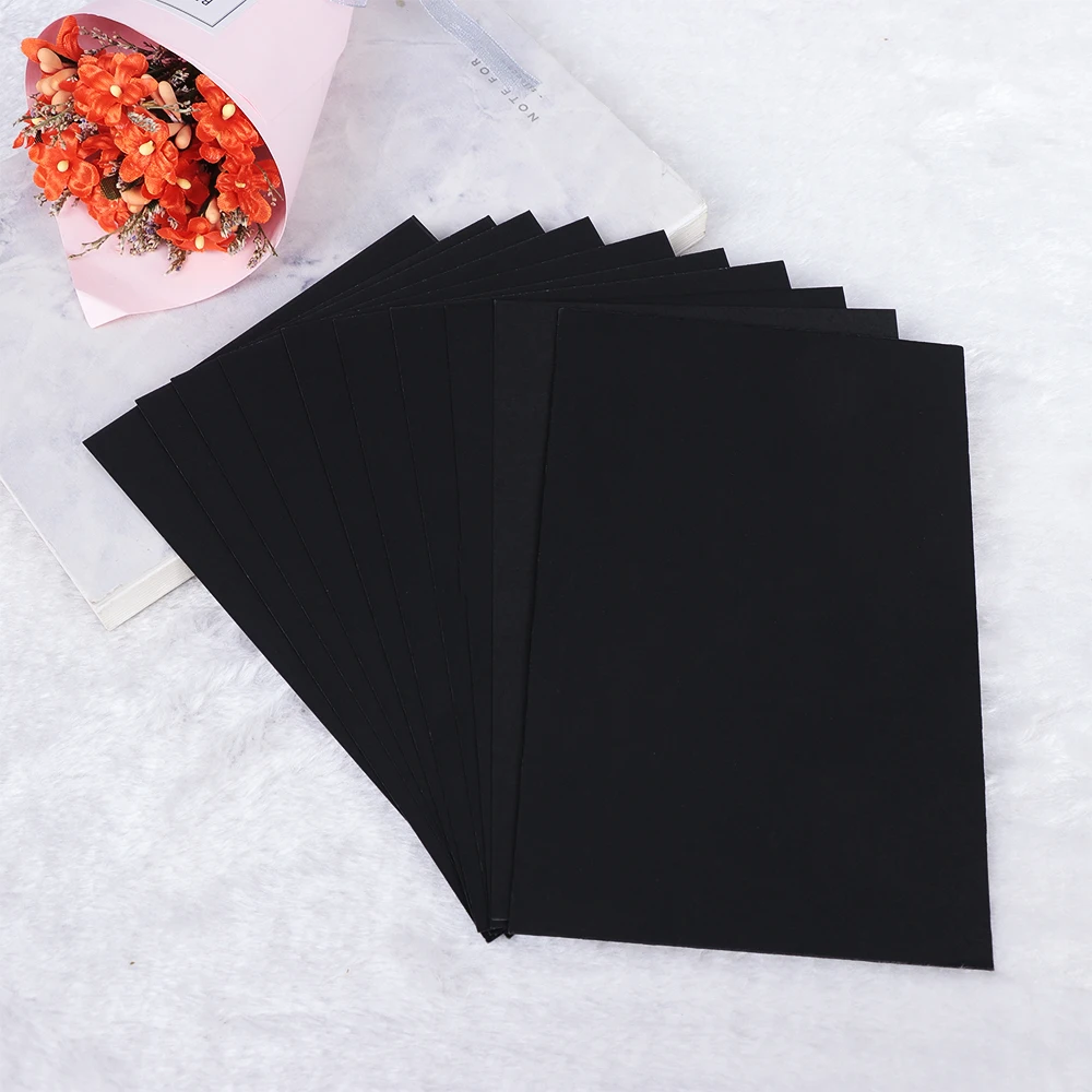 10 Pcs/set Blank kraft Paper Postcard Hand Drawing DIY Graffiti Retrospect Pack Black, Brown, White Blank Greeting Card Crafts