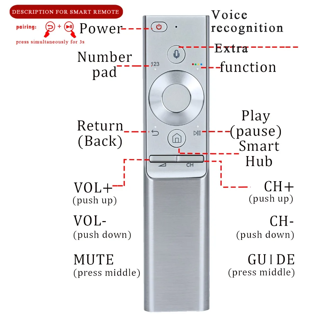 BN-1272 Remote control for SAMSUNG BN59-01274A BN59-01272A BN59-01270 SMART TV 6900/7300/7700/8800/8900/9800 remote controller