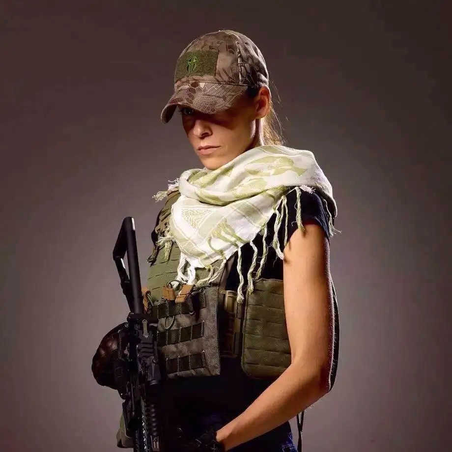 Shemagh Keffiyeh militar - Bufanda táctica algodón - imagen 2